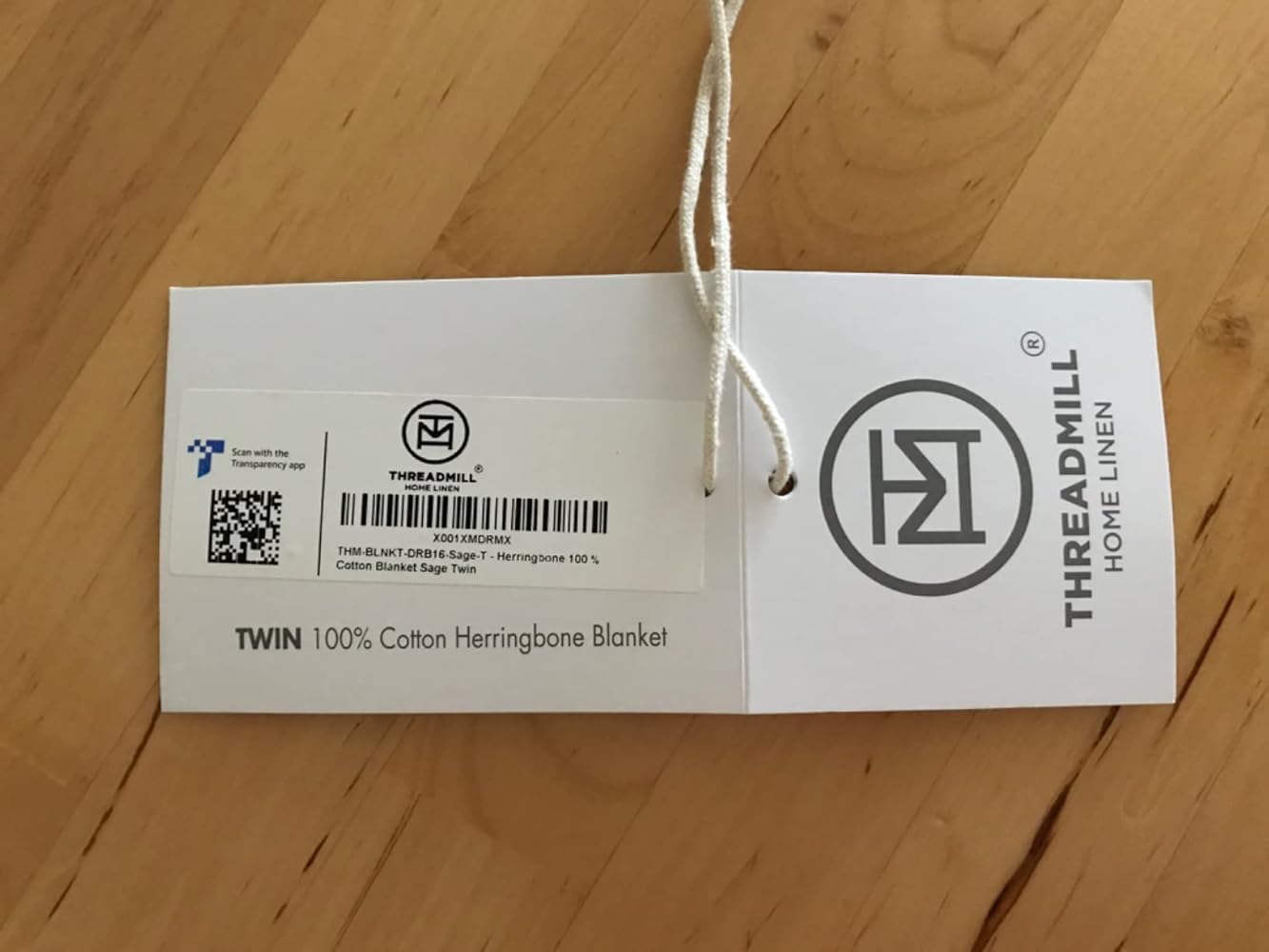 Threadmill Luxury Cotton Blankets for Queen Size Bed | All-Season 100% Cotton Queen Size Blanket | Herringbone Cozy, Soft Breathable Fall Thermal Blanket fits Full Size Bed | Light Grey