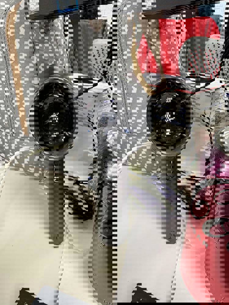 JISULIFE Portable Handheld Fan, Speed(1-100) Adjustable Turbo Mini and 3600mAh Battery Rechargeable Personal Fan, Digital Display, Gifts for Women Men Travel/Camping/Outdoor-Blue