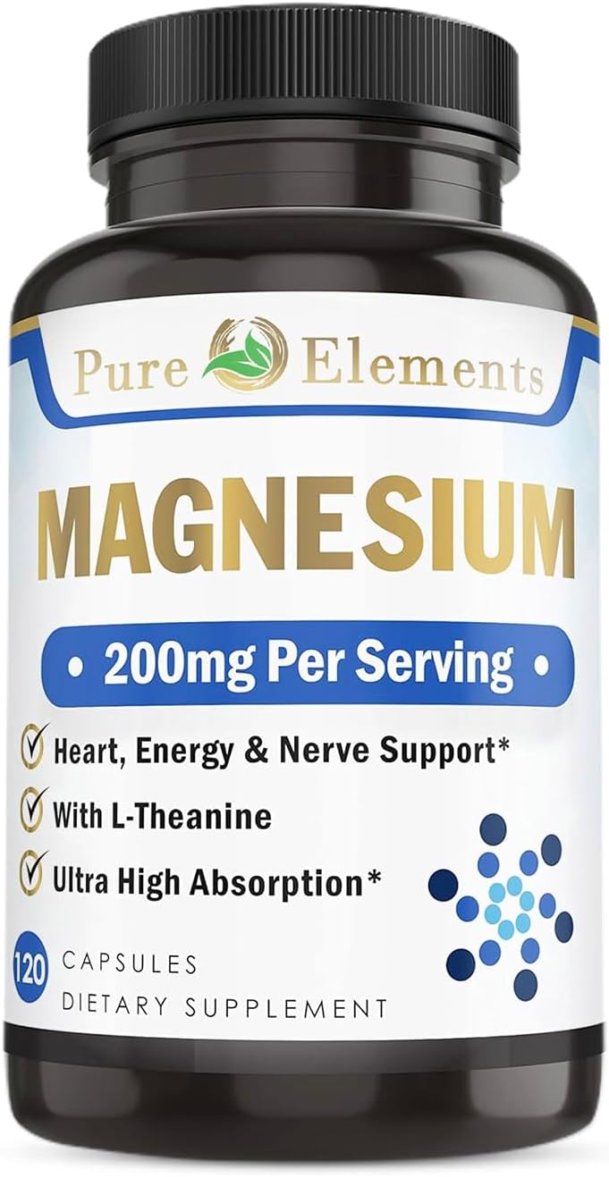 Magnesium Glycinate with L-Theanine,Potassium and Black peper - Ultra High Absorption, 120ct